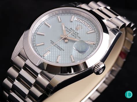 classic vintage rolex oyster perpetual day date platinum|rolex day date fluted bezel.